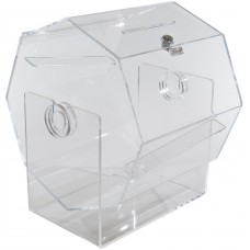 Rotating Draw Drum 36" L x 23" H x 16"Diagonally, 1/8" Acrylic