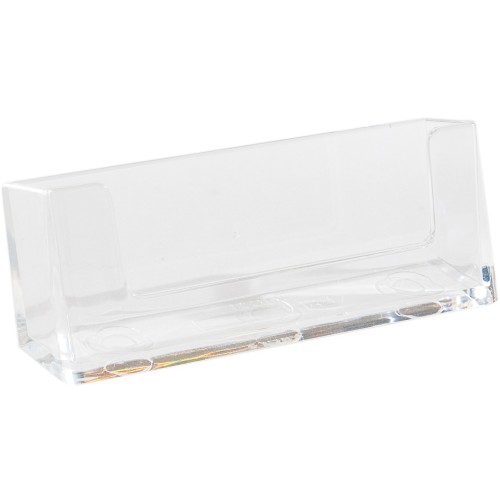 Business Card Holder, Single Card (Holds bundle),  3 1/2" W x 2" H , 1/8" Acrylic