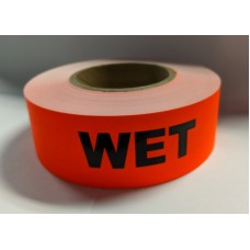 Label 2" x 5" WET  Fl.Red (500/rl)