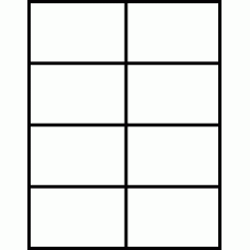 Laser Sheet Label (L-8S) 4.25" x 2.75", 8 per sheet