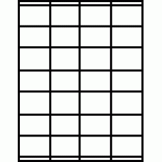 Laser Sheet Label (L-28) 2.125" x 1.5", 28 per sheet