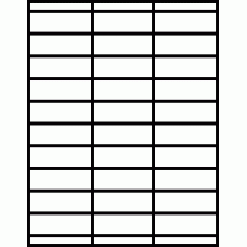 Laser Sheet Label (L-30) 2.833" x 1", 30 per sheet