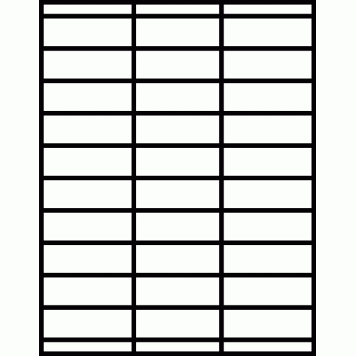 Laser Sheet Label (L-30) 2.833" x 1", 30 per sheet