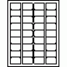 Die Cut Laser Sheet Label (LD-36) 1.75" x 1.125", 36 per sheet